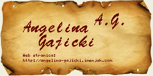 Angelina Gajicki vizit kartica